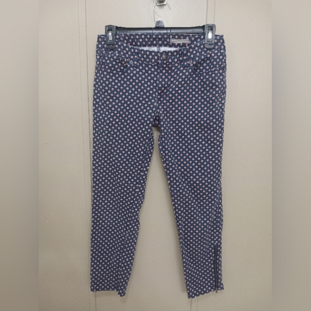 NWOT! Ralph Lauren Proprietor Demin Polka-dot Chopped Skinny Jeans - Size 16